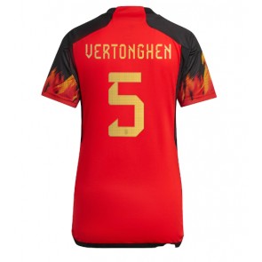 Belgien Jan Vertonghen #5 Hjemmebanetrøje Dame VM 2022 Kort ærmer